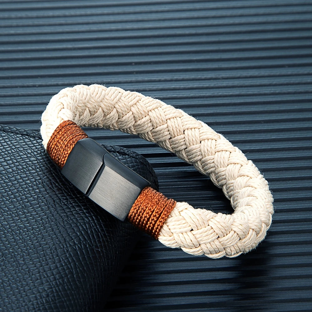 Wide Rope Bracelet