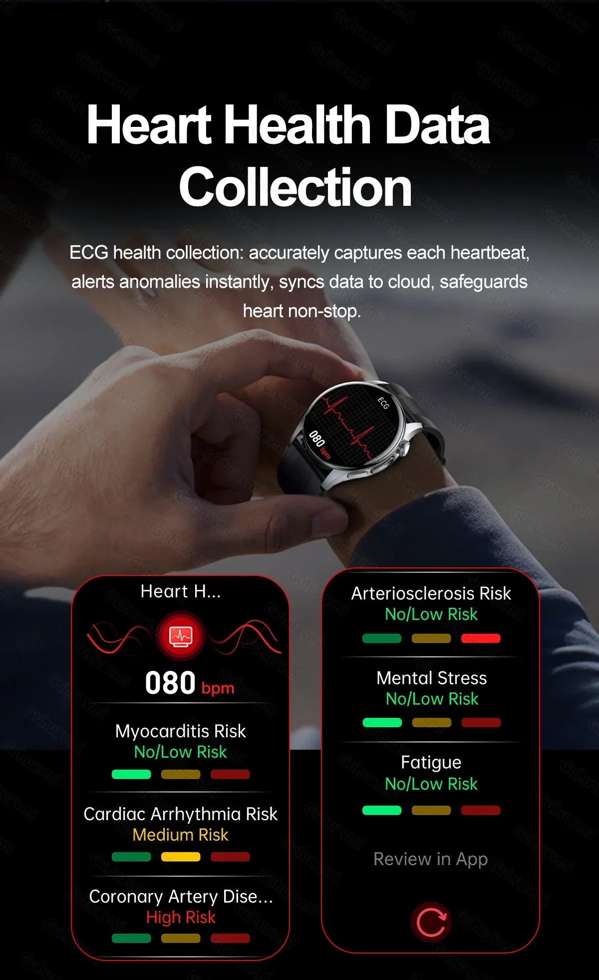 Health Smart Watch Blood Pressure