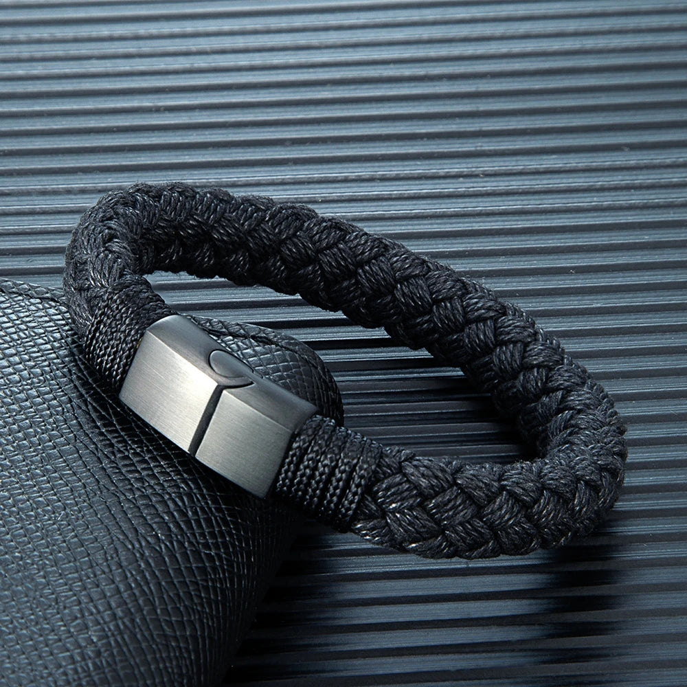 Wide Rope Bracelet