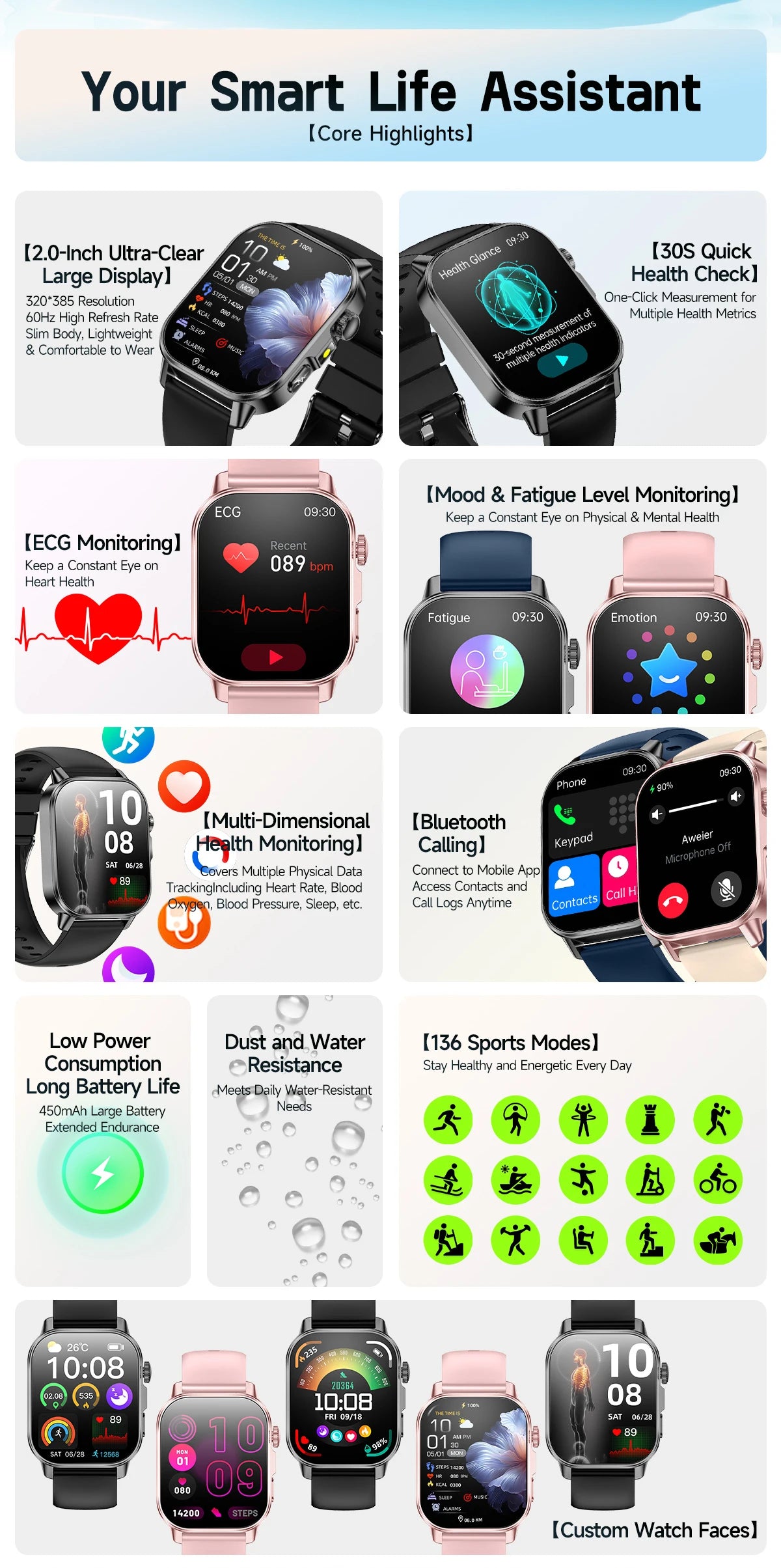 Health Check Smart Watch
