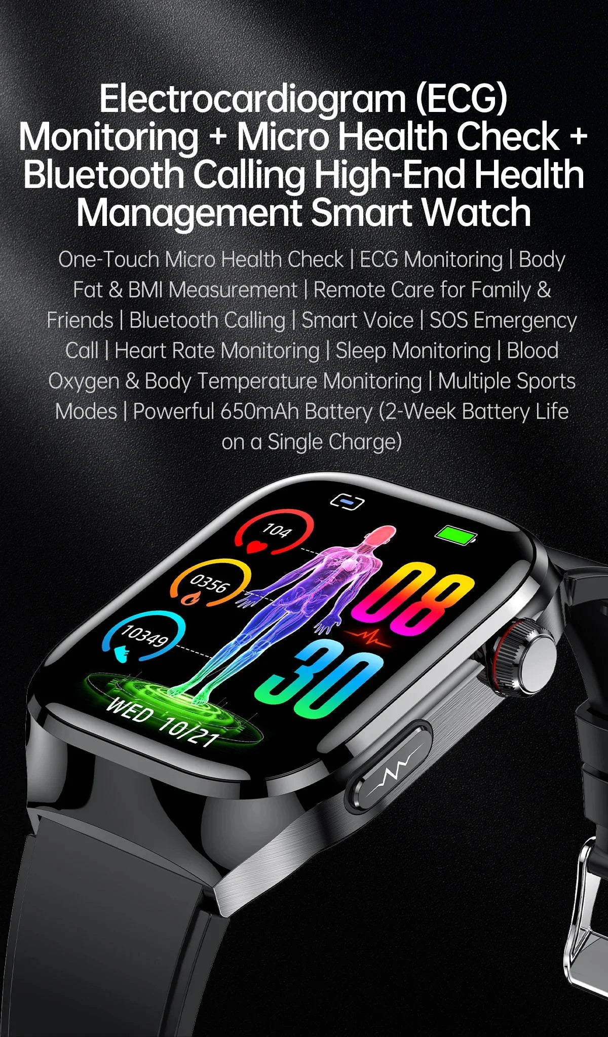 Blood Pressure Smart Watch