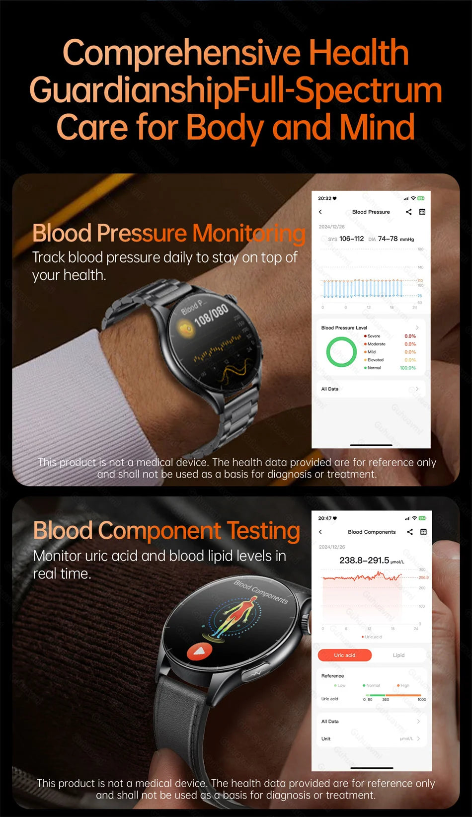 Health managed Smart Watch