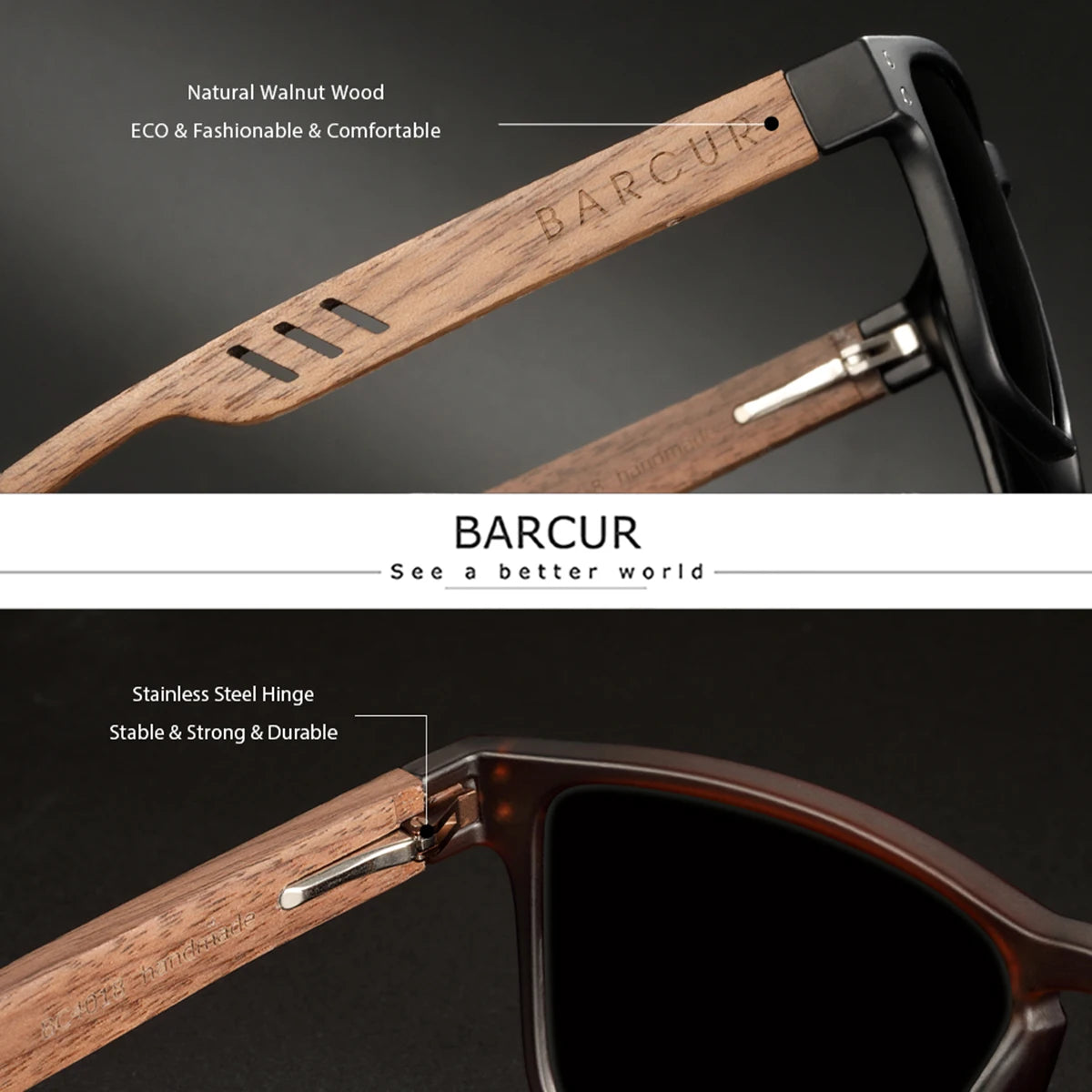 BARCUR Handmade Sunglasses