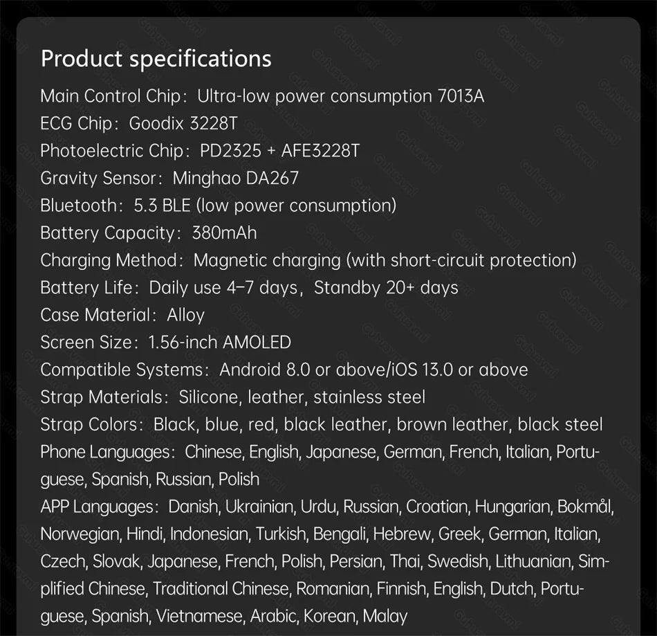 Health managed Smart Watch