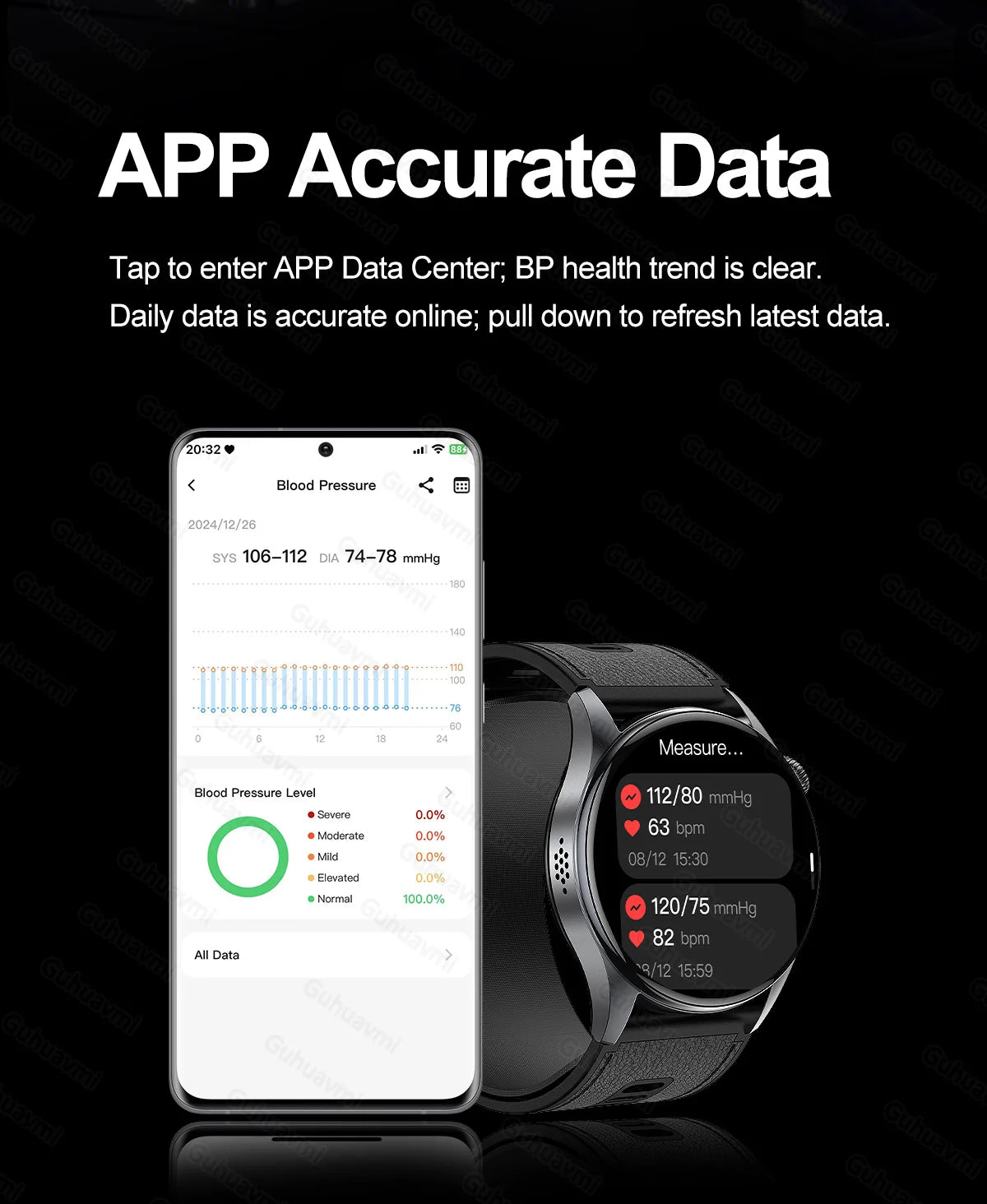 Health Smart Watch Blood Pressure