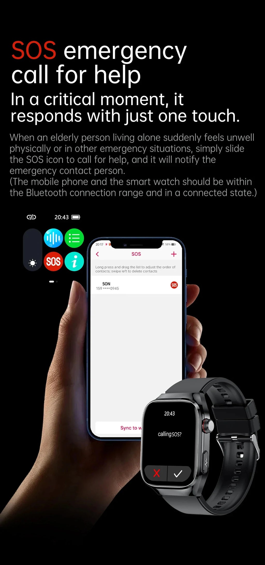 Blood Pressure Smart Watch