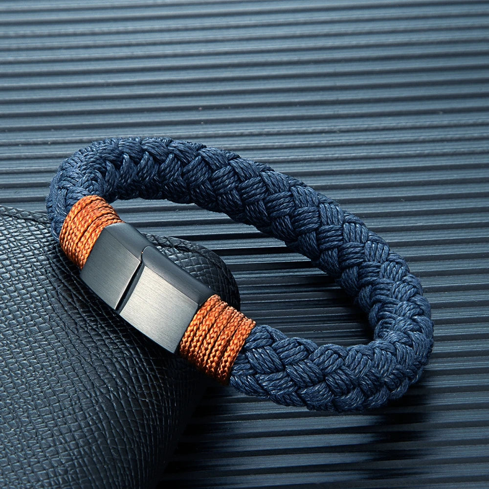 Wide Rope Bracelet