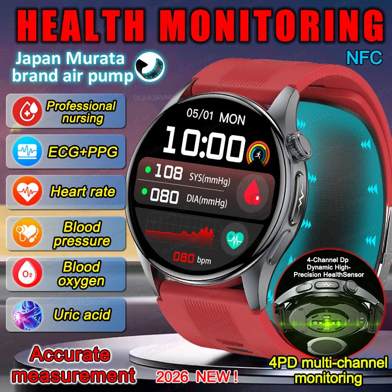 Health Smart Watch Blood Pressure