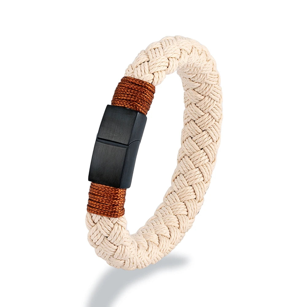 Wide Rope Bracelet